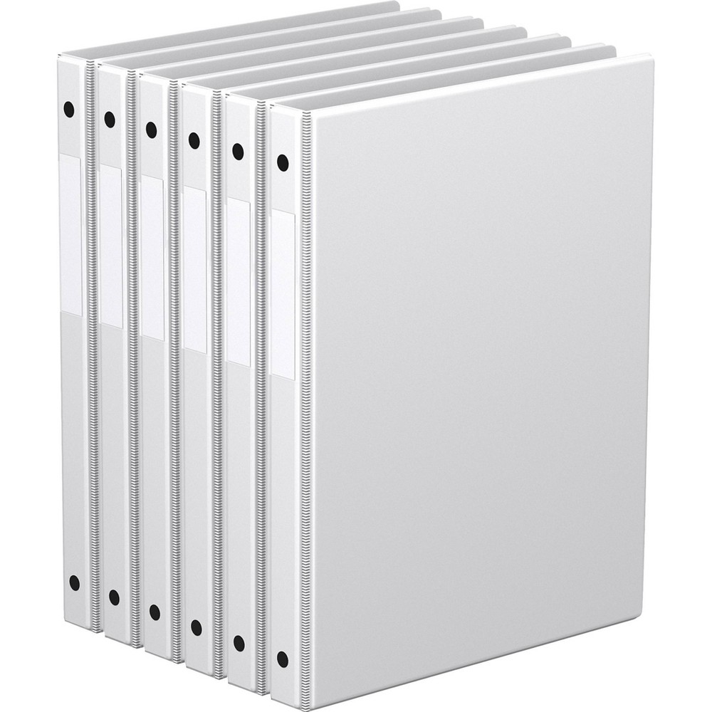 Photos - File Folder / Lever Arch File Davis Group 6pk 5/8" Premium Economy Round Ring Binders White