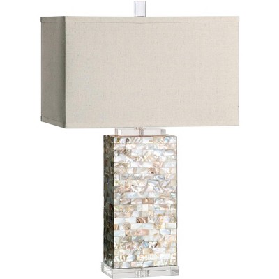 Uttermost Aden 29 1/2" High Coastal Capiz Shell Rectangular Table Lamp