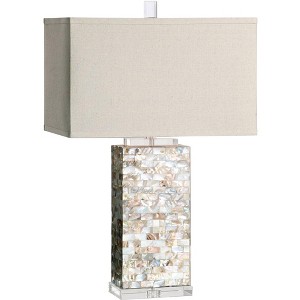 Uttermost Aden 29 1/2" High Coastal Capiz Shell Rectangular Table Lamp - 1 of 1