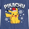 Girls' - Pokémon - Pikachu With Hat Fitted Short Sleeve Graphic T-Shirt - 2 of 4