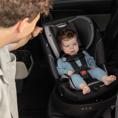 Evenflo Revolve 360 Slim 2-in-1 Rotational Convertible Car Seat - Canton Black