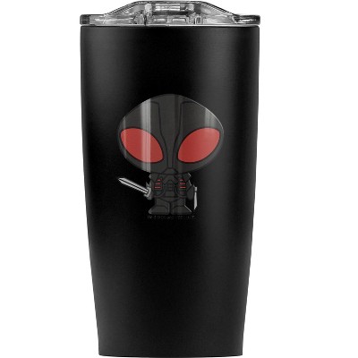 Aquaman Movie Black Manta Chibi Character Steel Tumbler 20oz Coffee Travel Mug
