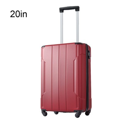 Hardshell Suitcase With Lightweight TSA Approved Locks And 3-level Telescopic Handle Swivel Suitcase Travel Luggage With Expandable Function
