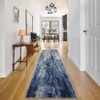 Washable Modern Abstract Rug Non Slip Low Pile Rug Soft Contemporary Throw Floor Cover Foldable Indoor Carpet for Living Room Bedroom - 2 of 4