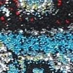 light blue/black