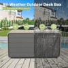 Gulches 260 Gallon Large Deck Box, All-Weather Resin, Lockable, with Wheels,Gas-Lift Lid, for Patio/Garden/Poolside Storage - 3 of 4