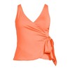 Lands' End Women's Chlorine Resistant Side Tie V-neck Tankini Swimsuit Top - 3 of 3