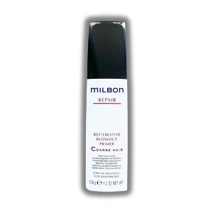 Milbon REPAIR Restorative Blowout Primer Coarse Hair | Reduces frizz and smooths rough cuticles | Shields hair from heat damage - (4.2 oz) - 1 of 2