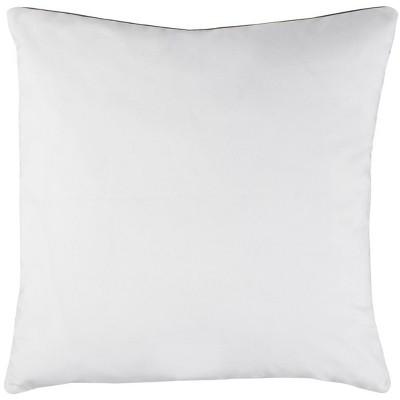 Green and White Embroidered Christmas Square Pillow