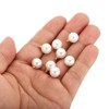 Unique Bargains Beautiful Designer DIY Jewelry Making Faux Pearl Pendants 150 Pcs Gold White 0.39" - 4 of 4