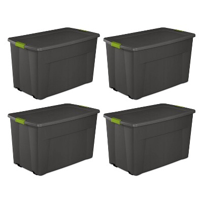 Sterilite 36-Pack Medium 18-Gallons (72-Quart) Clear Weatherproof Heavy  Duty Tote with Latching Lid in the Plastic Storage Containers department at