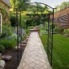 Elegance Garden Arch – Decorative Black Steel Outdoor Garden Archway (82" H × 46" W × 17.75" D) - 4 of 4