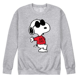 Men's - Peanuts - 70's Retro Snoopy Graphic Fleece Sweatshirt - 1 of 4