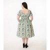 Unique Vintage Women's Plus Cotton Swing Dress - 2 of 3