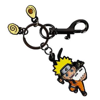 The Naruto Shippuden 3 Charm Keychain