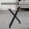 Square Tube Table Legs -  Replacement Legs for Coffee Table, Sturdy and Durable, Perfect for Dining Tables - 2 of 4