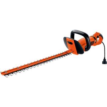 Black & Decker HH2455 120V 3.3 Amp Brushed 24 in. Corded Hedge Trimmer with Rotating Handle