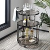 Rio 3 Tier Round Bar Cart - BCT8002 - Safavieh - 2 of 4