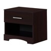 South Shore Gramercy Nightstand with Drawer Chocolate - 2 of 4
