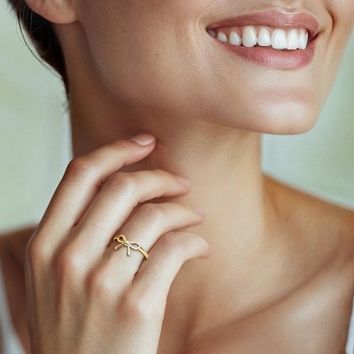 Ross-Simons 10kt Yellow Gold Bow Ring - image 2