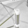 NicBex Dining Table 20" Elegant Square Glass Table with Telescopic Metal Legs for Dining Room - 2 of 4