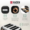 Haden Heritage 4 Slice Wide Slot Stainless Steel Toaster Bundled with 1.7 Liter Stainless Steel Electric Water Kettle, Black & Copper - 4 of 4