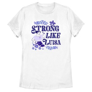 Women's Encanto Strong Like Luisa Ornate Flower T-Shirt - 1 of 4