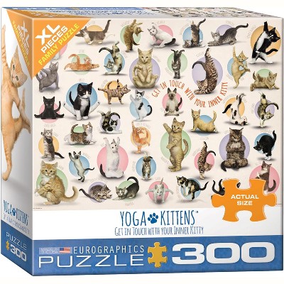 Eurographics Inc. Yoga Kittens 300 Piece XL Jigsaw Puzzle