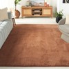 Faux Rabbit Fur FRF500 Machine Washable Skid Resistant Power Loomed Indoor Rugs - Safavieh - 2 of 4