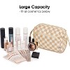 Narwey Large Checkered Makeup Bag Women Wide-open Make up Bag - 3 of 3