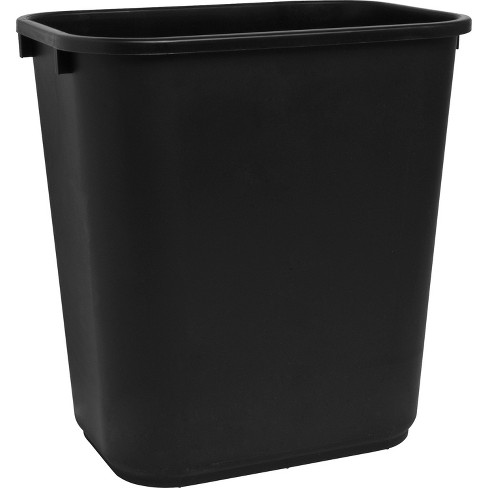 Rubbermaid 21 Quart Rectangular Kitchen Wastebasket Trash Can, Bisque (2 Pack)