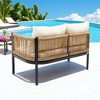 Modular Multi-Person Outdoor Sofa Set with Tempered Glass Table – Ideal for Garden, Backyard, and Balcony - 4 of 4