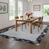 Area Rugs Washable Modern Bordered Rug Low Pile Non-Slip Rugs for Living Room Geometric Indoor Floor Carpet - 2 of 4