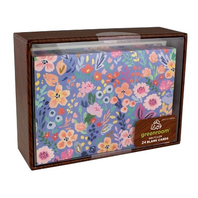 4.875" x 3.5" 24ct Ditsy Floral Cards