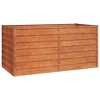 vidaXL Garden Raised Bed Brown Corten Steel Large Sturdy - 2 of 4