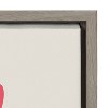 Kate and Laurel Sylvie Mid Century Modern Cherry Blossoms Framed Canvas by Rachel Lee of My Dream Wall, 23x33, Gray - 3 of 4