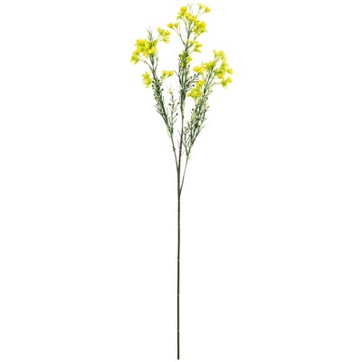 Allstate Floral 27" Yellow Waxflower Artificial Decorative Spray