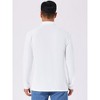 INSPIRE CHIC Men's Contrast Button Collared Pocket Long Sleeves Golf Polo T-Shirts - 3 of 4