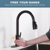 WOWOW Touchless Single Handle Pull Down Sprayer Kitchen Faucet with Deckplate - 2 of 4