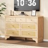 7-Drawer Double Dresser – Wooden Chest with Sturdy Base & Drawer Organizers for Living Room" - 4 of 4