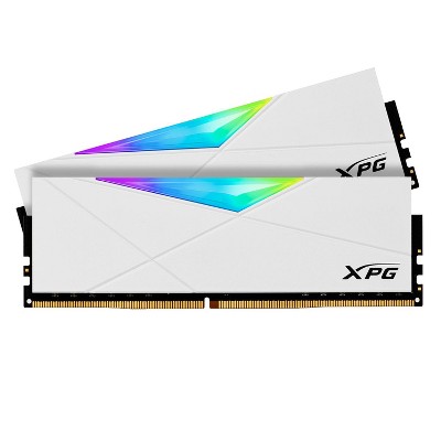 XPG SPECTRIX D50 RGB Desktop Memory 32GB (2x16GB) DDR4 3200MHz CL16 White - 2pc