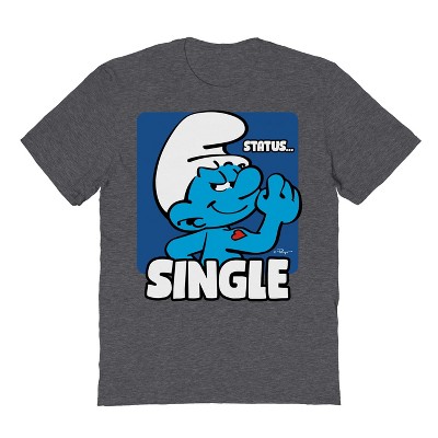 Smurfs Men's Status Single Short Sleeve Graphic Cotton T-Shirt