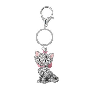Aristocats Marie Crystal Pavé Bag Charm Keychain – Officially Licensed - 1 of 4
