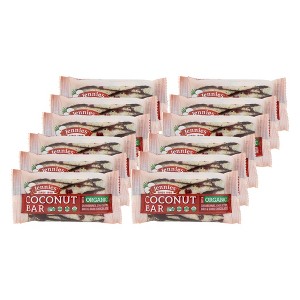Jennies Organic Coconut Bar with Cranberries, Chia Seeds, Goji & Dark Chocolate - 12 bars, 1.5 oz - 1 of 4