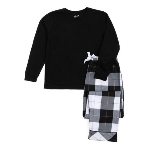 Gap Black & White Tartan Christmas Flannel Pyjama Bottoms