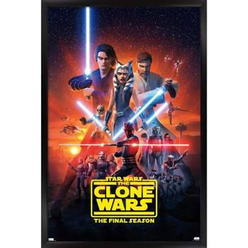 Trends International Star Wars: The Clone Wars - Season 7 Key Art Framed Wall Poster Prints