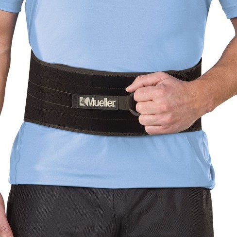 Mueller Adjustable Back Brace with Lumbar Pad - Regular - Black