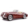 1951 Jaguar XK 120 Roadster Burgundy 1/24 Diecast Model Car by Bburago - 2 of 3