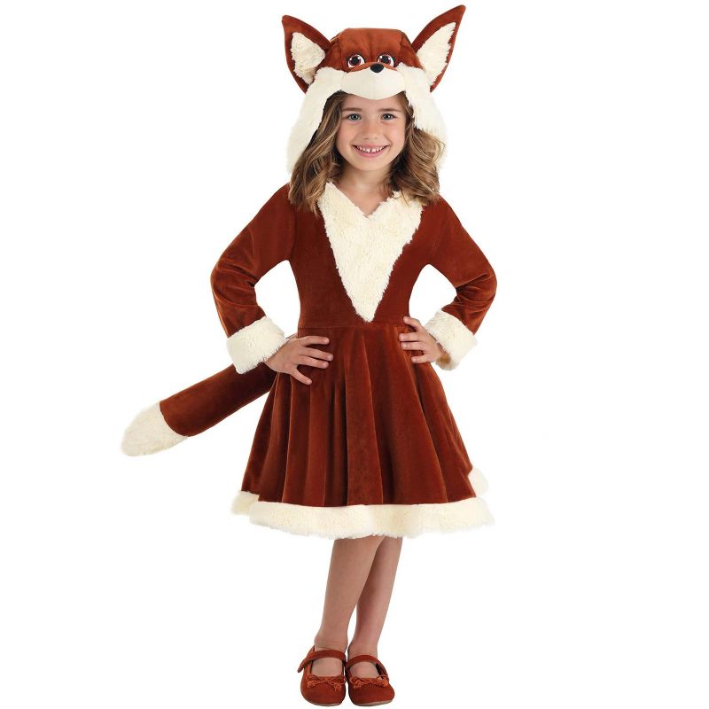 HalloweenCostumes.com Girl's Toddler Fox Dress Costume, 1 of 7
