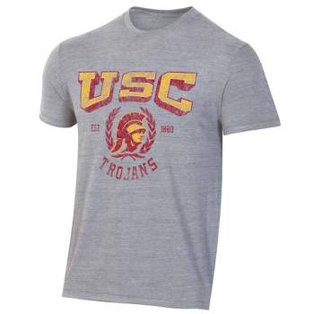 NCAA USC Trojans Men's Gray Triblend T-Shirt